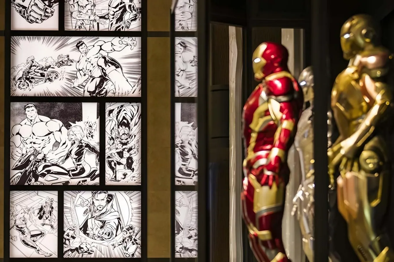 Marvel kunstwerken in het hotel