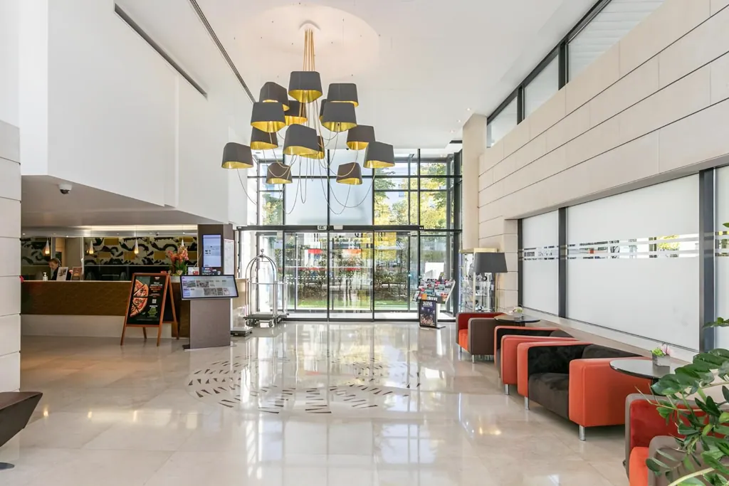 De lobby van Residhome Val d'Europe