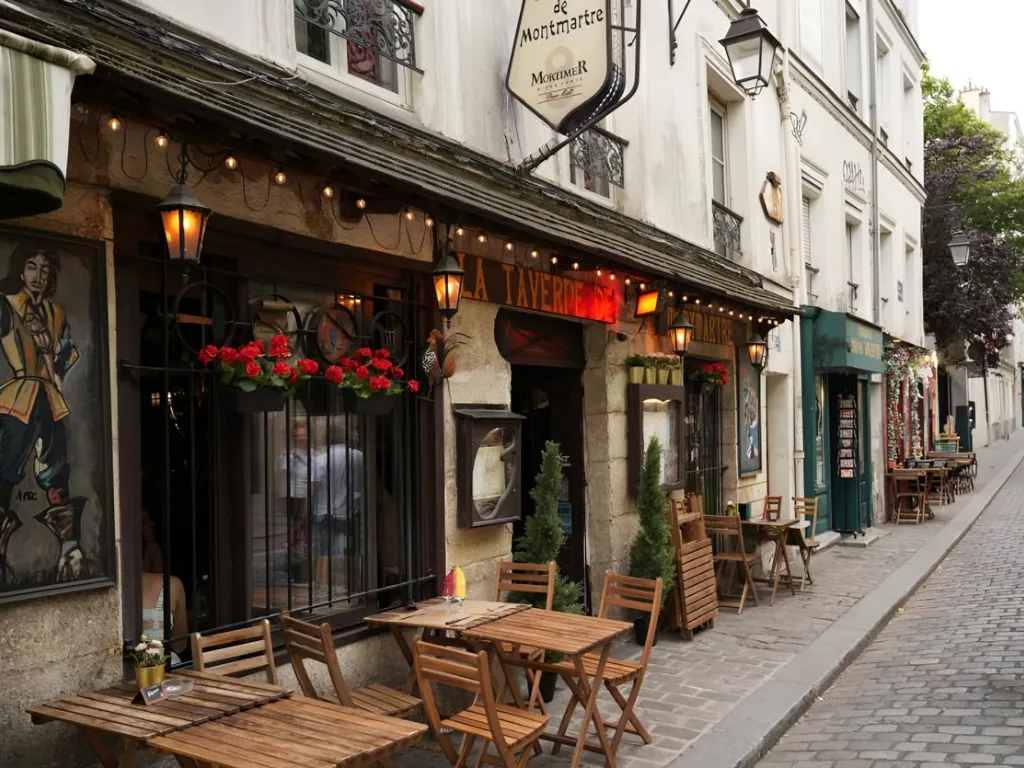 Sfeervolle kasseistraatjes in Montmartre