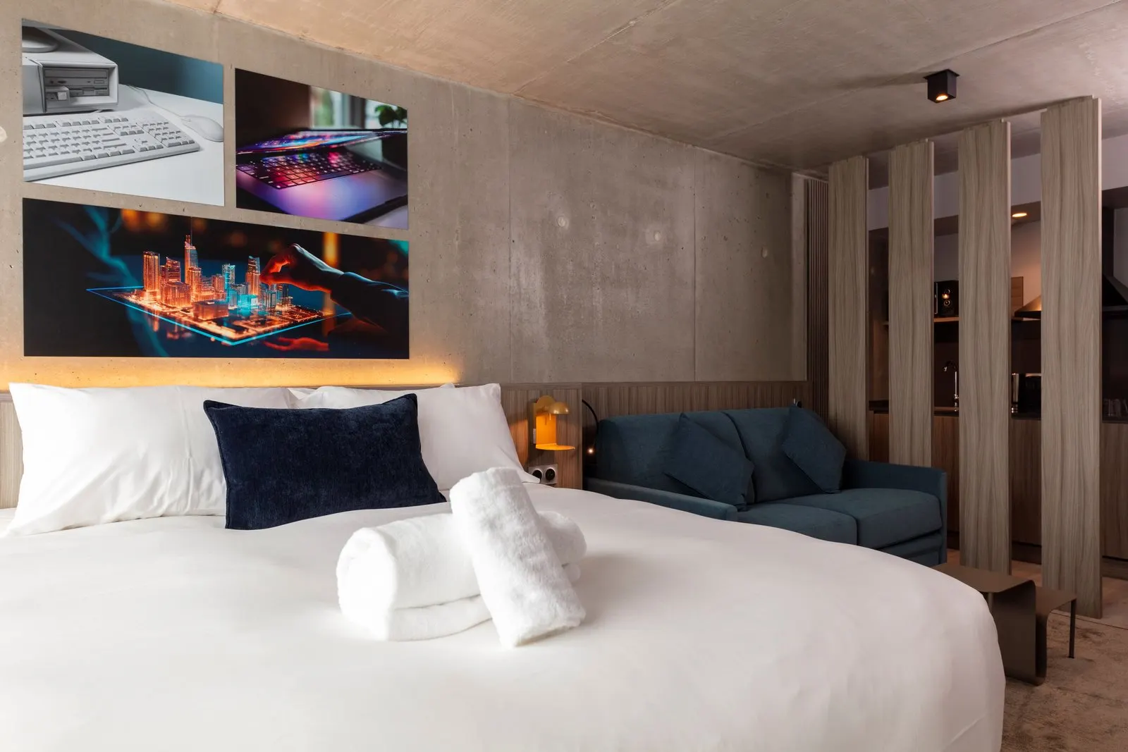 Ruime familiekamer met extra bedden in Ki Space Hotel
