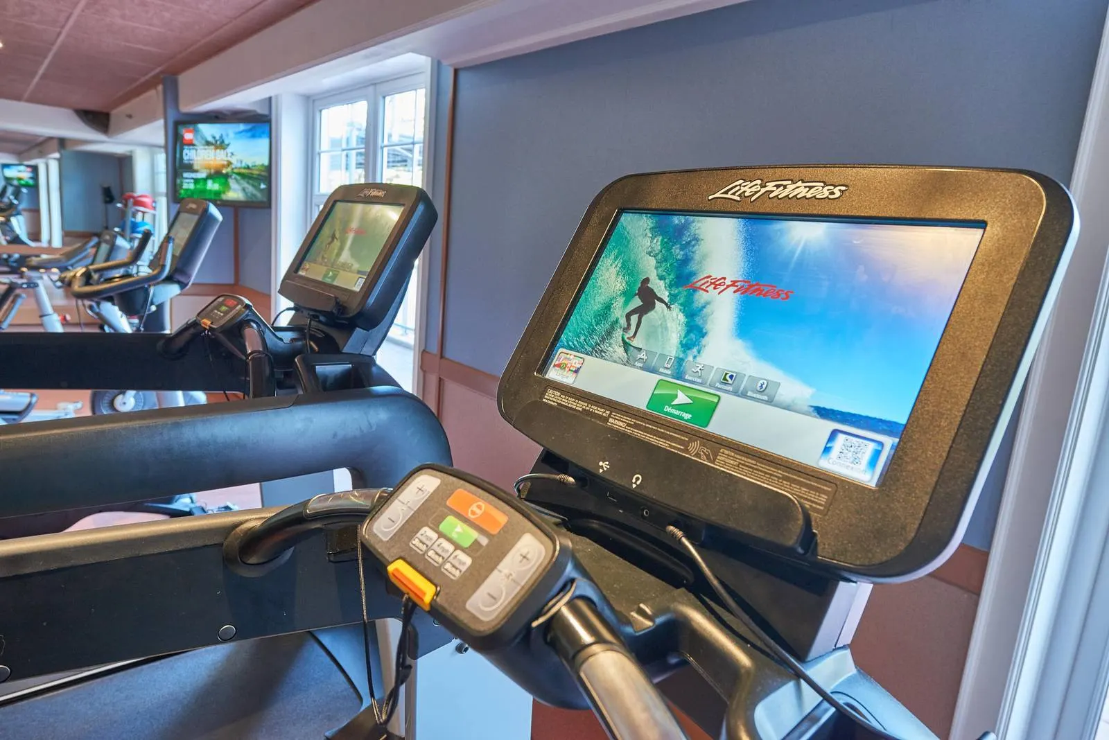 De fitnessruimte