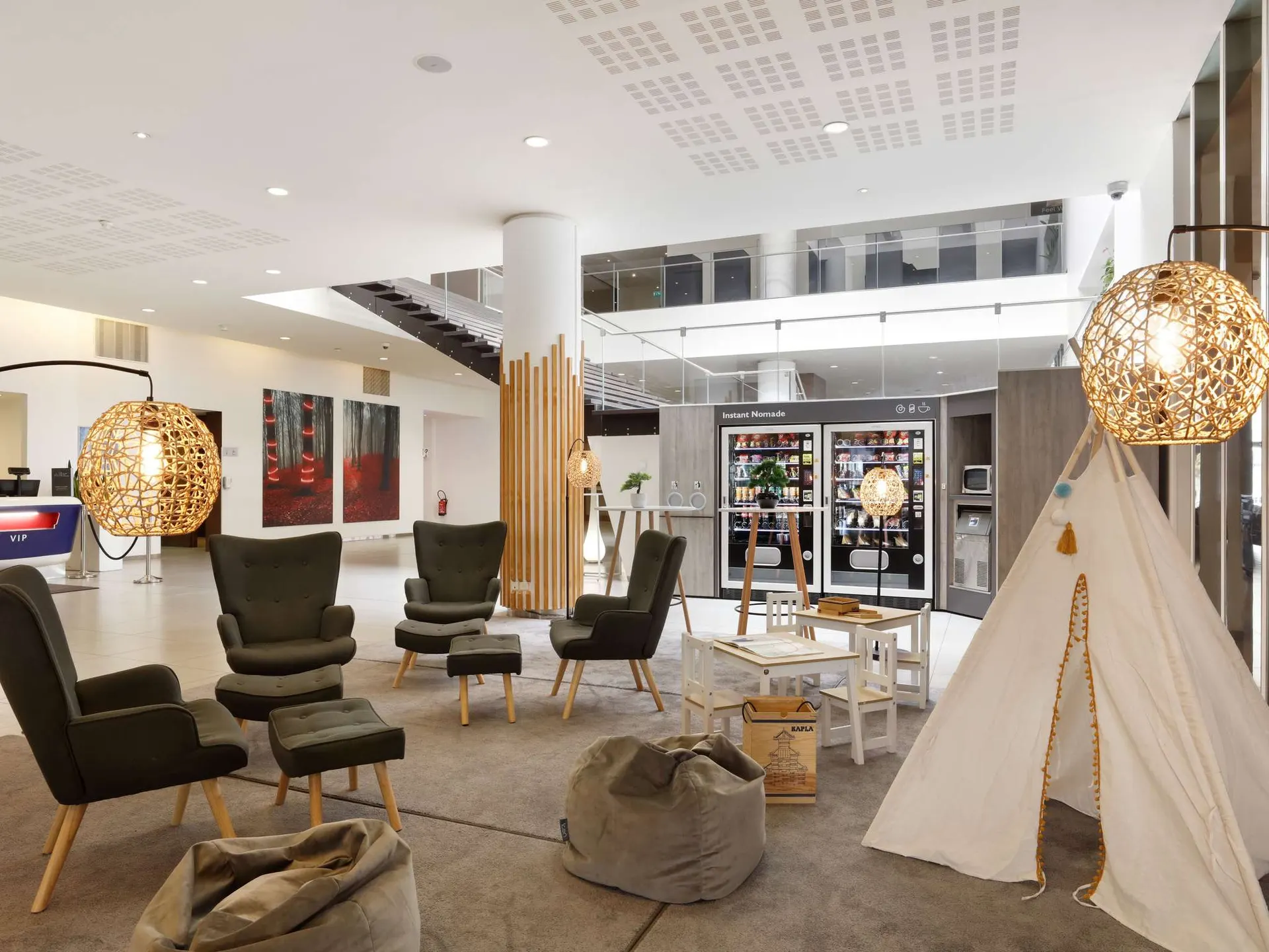 Een speelhoek voor de kinderen in Novotel Paris Est