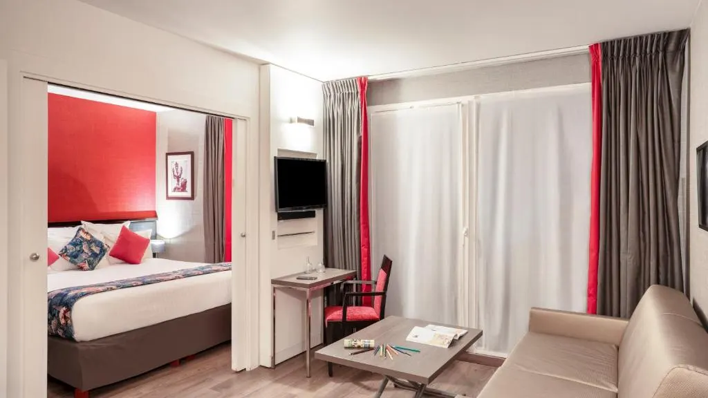 Een comfortabele tweepersoonskamer in Residhome Val d'Europe