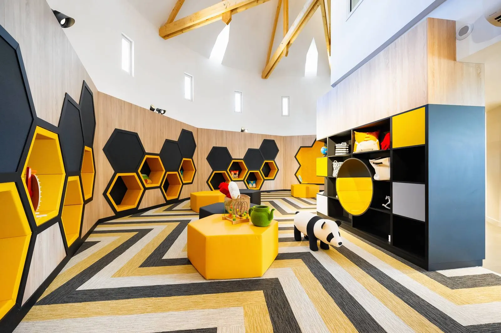 De speelhoek voor kinderen in Staycity Aparthotel