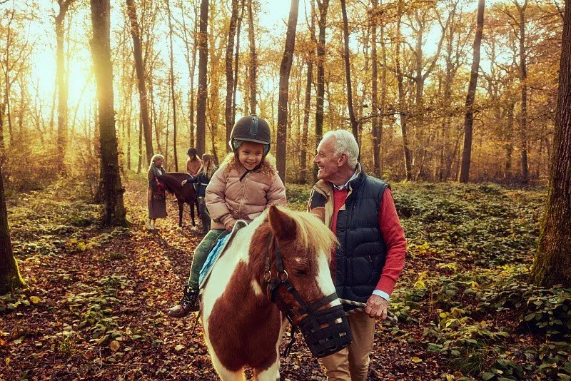 Kind bij een pony