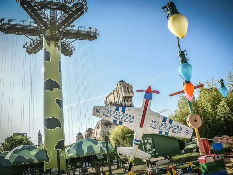Toy Soldiers Parachute Drop in Toy Story Playland, Disney Adventure World