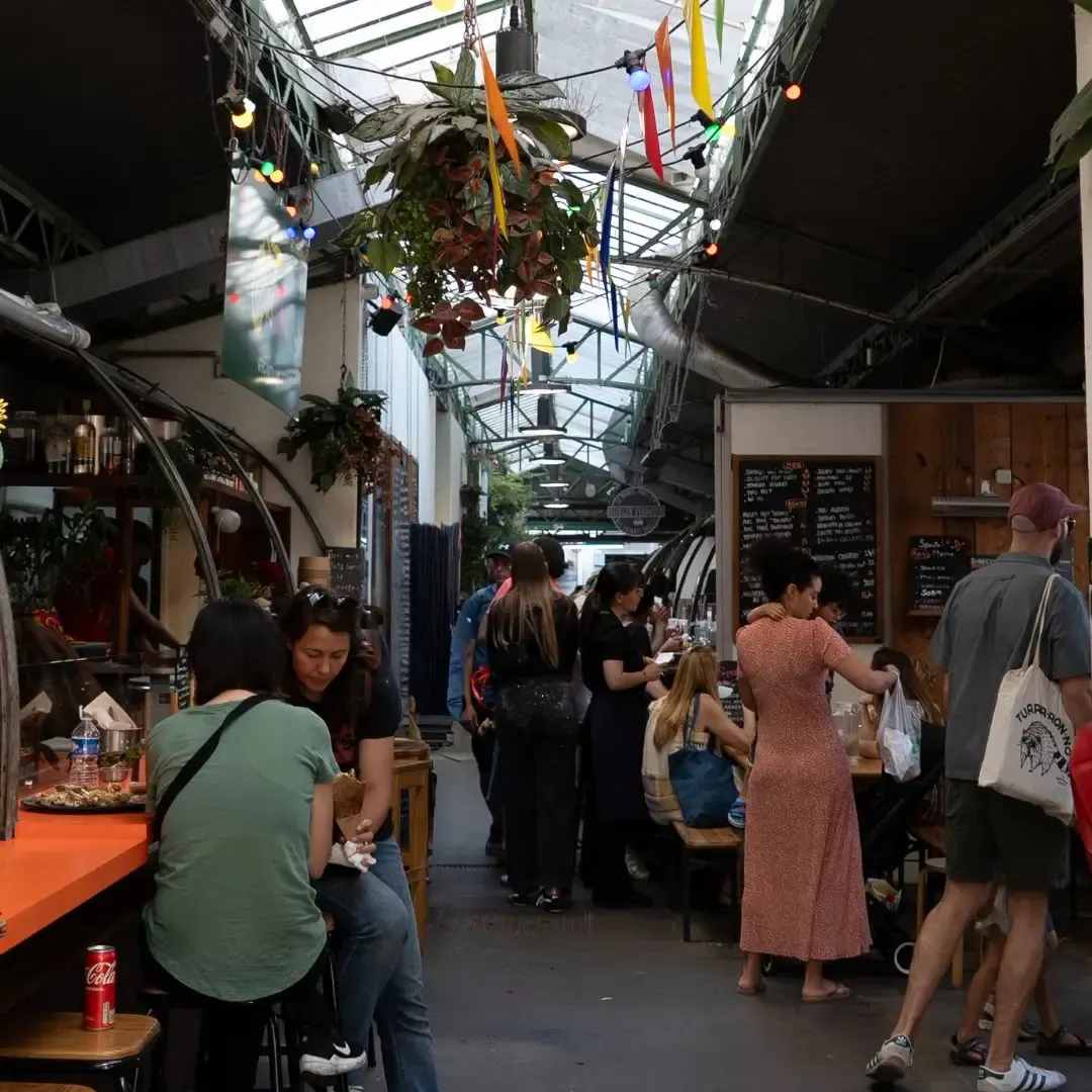 Foodmarkt in Le Marais Parijs