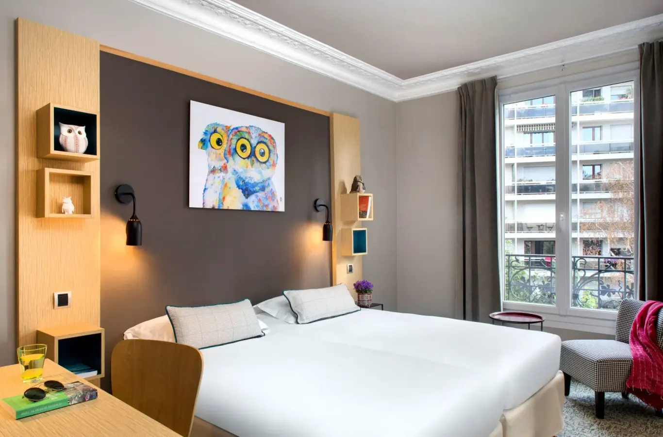 Chouette Hôtel in Parijs, chambre privilège chouette