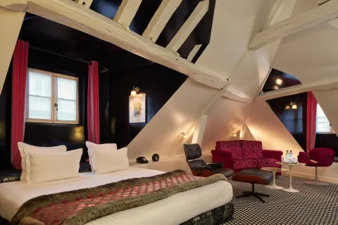 Hotel du Petit Moulin in Parijs, kamer