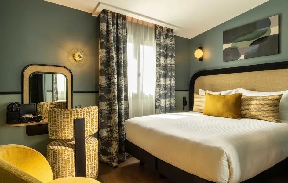 Hôtel Le 6 Tiquetonne in Parijs, chambre prestige terrasse vue 360°