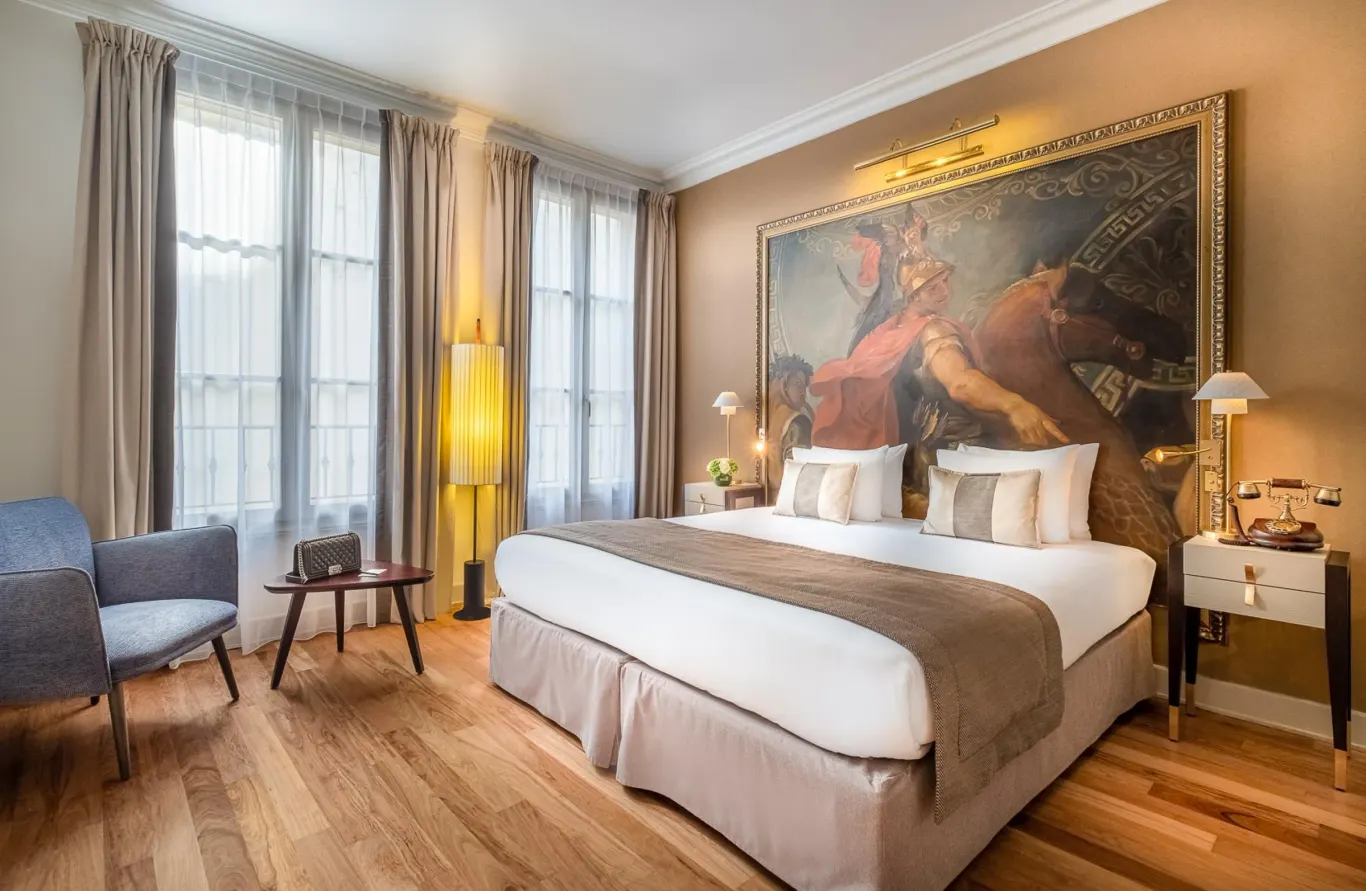 Hôtel Le Walt in Parijs, patio view room