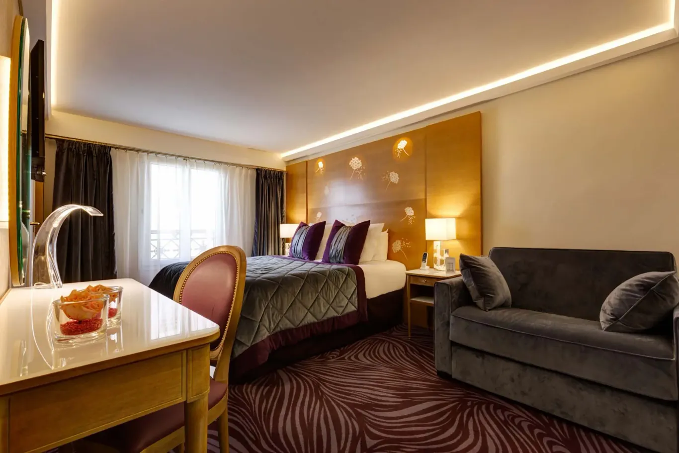 Hôtel Muguet in Parijs, chambre prestige avec vue
