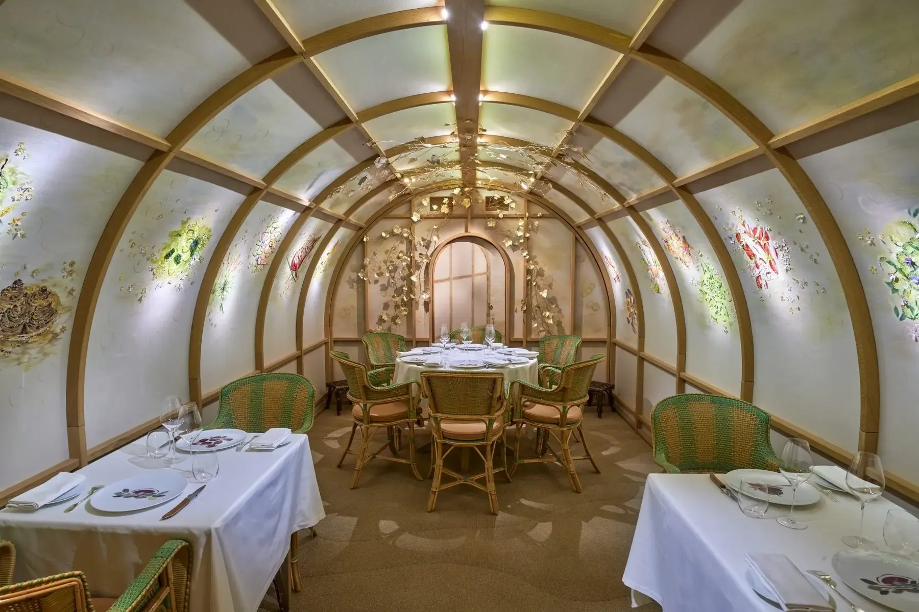 De serre van restaurant Arpege in Parijs